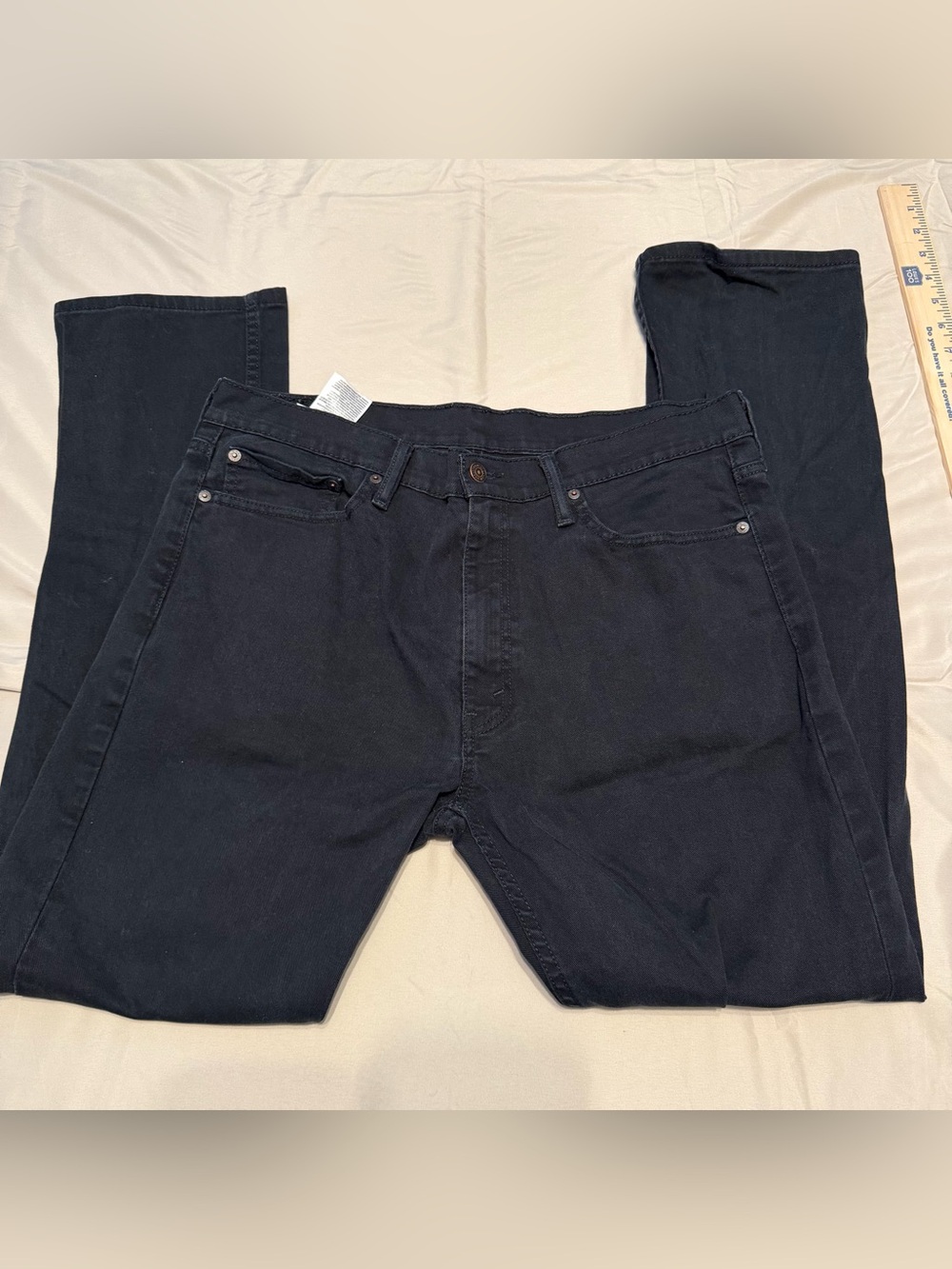 Men's Straight Black Jeans - Classic Everyday Style